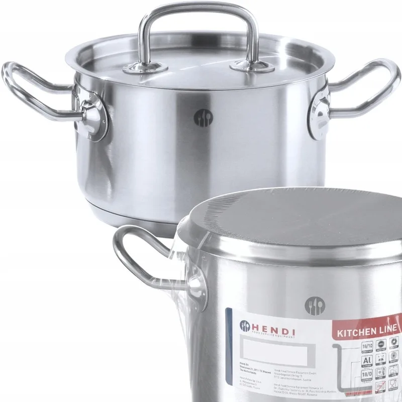 Kitchen Line Kookpan 9L Ø28cm - RVS met Sandwichbodem by Hendi in Silver – product photo