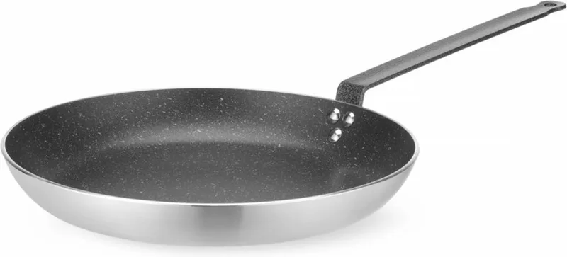 Koekenpan – aluminium – marble anti-aanbaklaag – geschikt voor alle hittebronnen – Ø360 mm de Hendi en Gris – photo produit