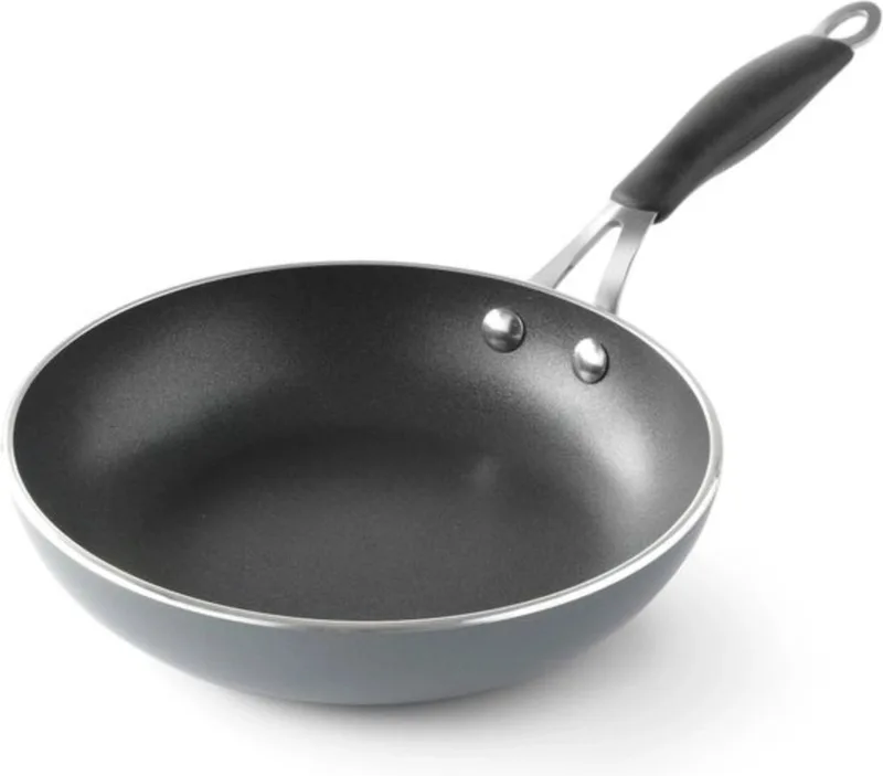 Koekenpan – Aluminium – Teflon anti-aanbaklaag – Ø 200 mm – Siliconen greep de Hendi en Gris – photo produit