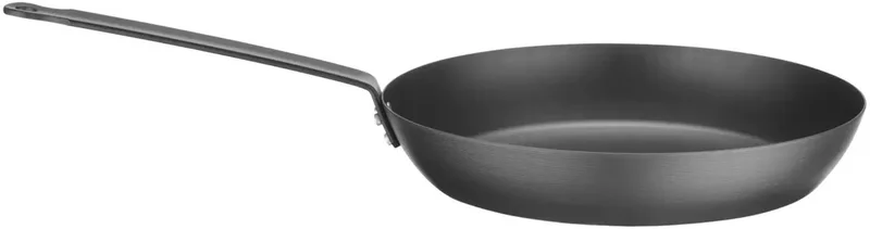 Koekenpan – Carbon Staal – Ergonomische Handgreep – 282x504 mm by Hendi in Black – product photo