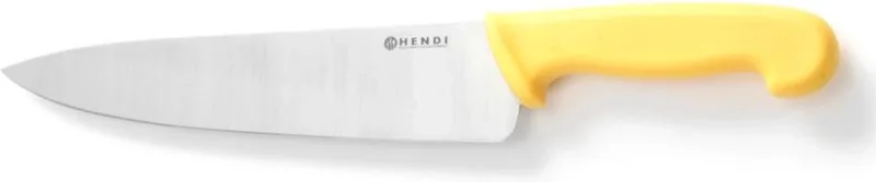 Koksmes – HACCP Polypropyleen Heft – 385 mm van Hendi in Geel – productfoto