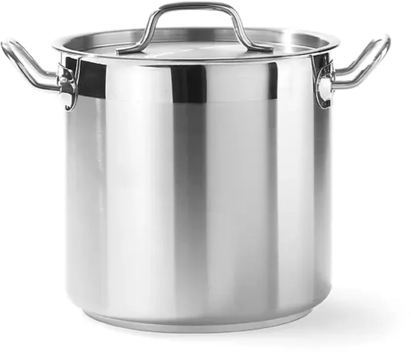 Kookpan 6L met Deksel - 20cm Diameter - RVS by Hendi in Silver – product photo