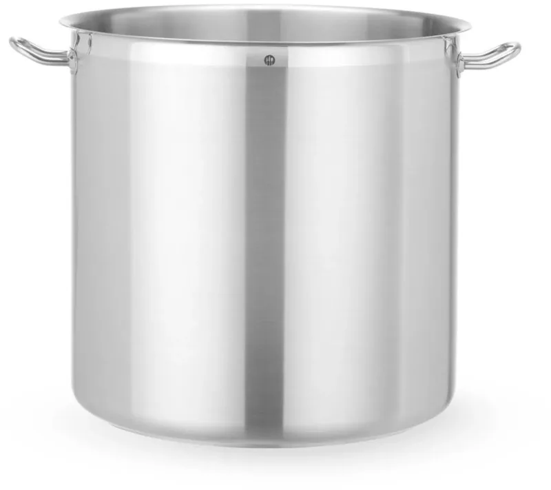 kookpan hoog 71 liter zonder deksel - diameter 45 cm, hoogte 45,6 cm - roestvast sandwichbodem - zilver - voor alle warmtebronnen - horeca von Hendi in Staal – Produktfoto
