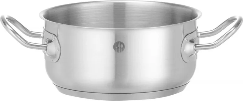 Kookpan laag – zonder deksel – sandwichbodem – 1,5L – ⌀160mm – inductie geschikt by Hendi in Roestvrij staal – product photo