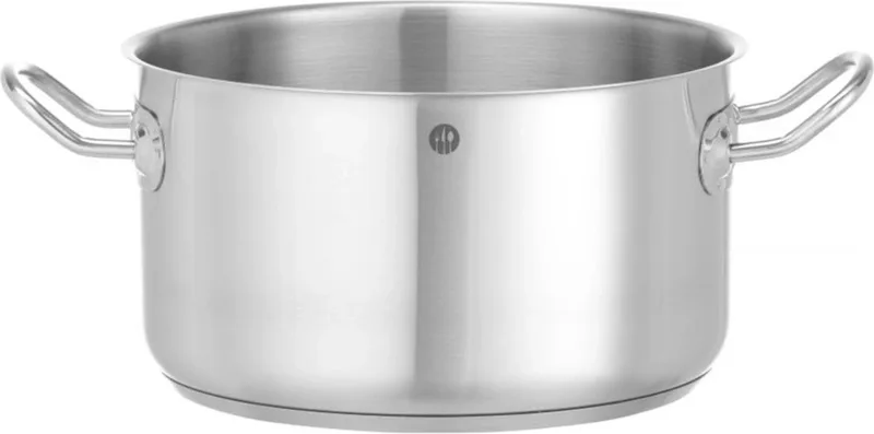 Kookpan middel – 6L – zonder deksel – inductiegeschikt – koelblijvende handgrepen by Hendi in White – product photo
