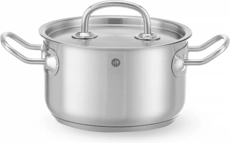 Kookpan middel – met deksel – sandwichbodem – 3,5L – ⌀200mm – koelblijvende handgrepen by Hendi in Multicolour – product photo