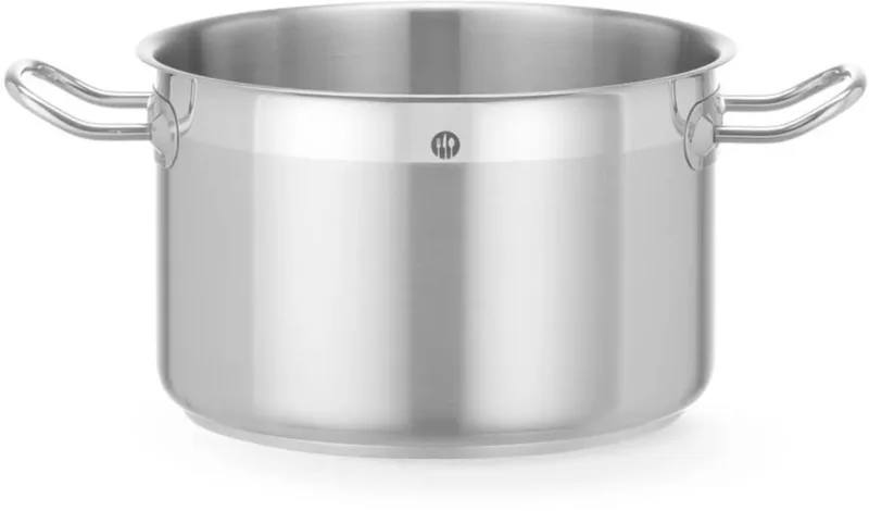 Kookpan zonder deksel - rvs meerlagenbodem - 24x15,6 cm - 6,7 l - alle warmtebronnen by Hendi in Silver – product photo