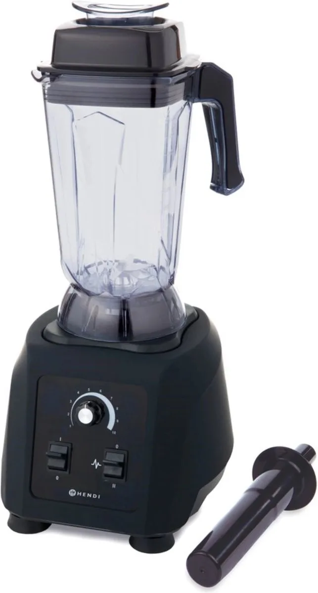 Krachtige bar blender – 2,5L – 10 snelheden – Pulse functie by Hendi in Black – product photo