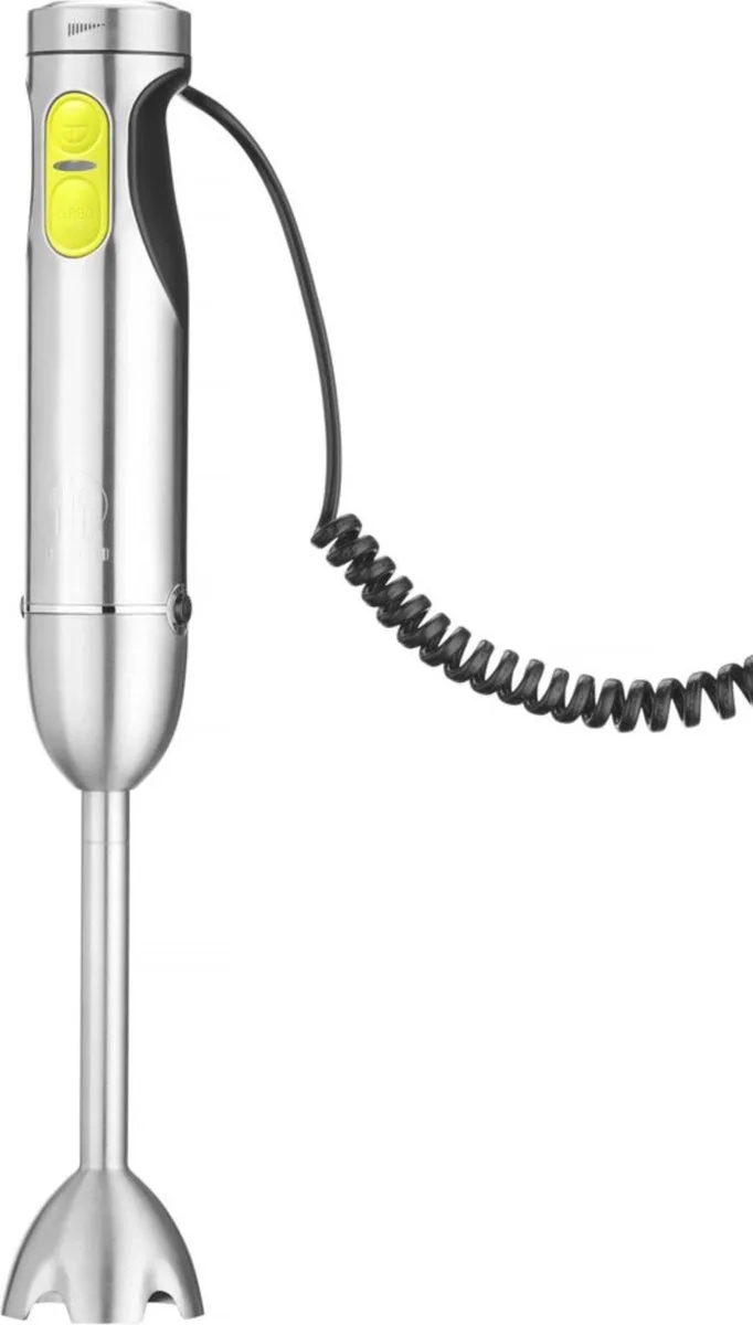 Krachtige staafmixer met spiraalsnoer en LCD-display – 1000W – 65x425 mm by Hendi in Silver – product photo