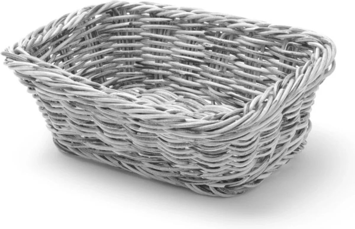Lichtgrijze broodmand – polypropyleen – vaatwasserbestendig – 190x130x60 mm van Hendi in Lichtgrijs – productfoto