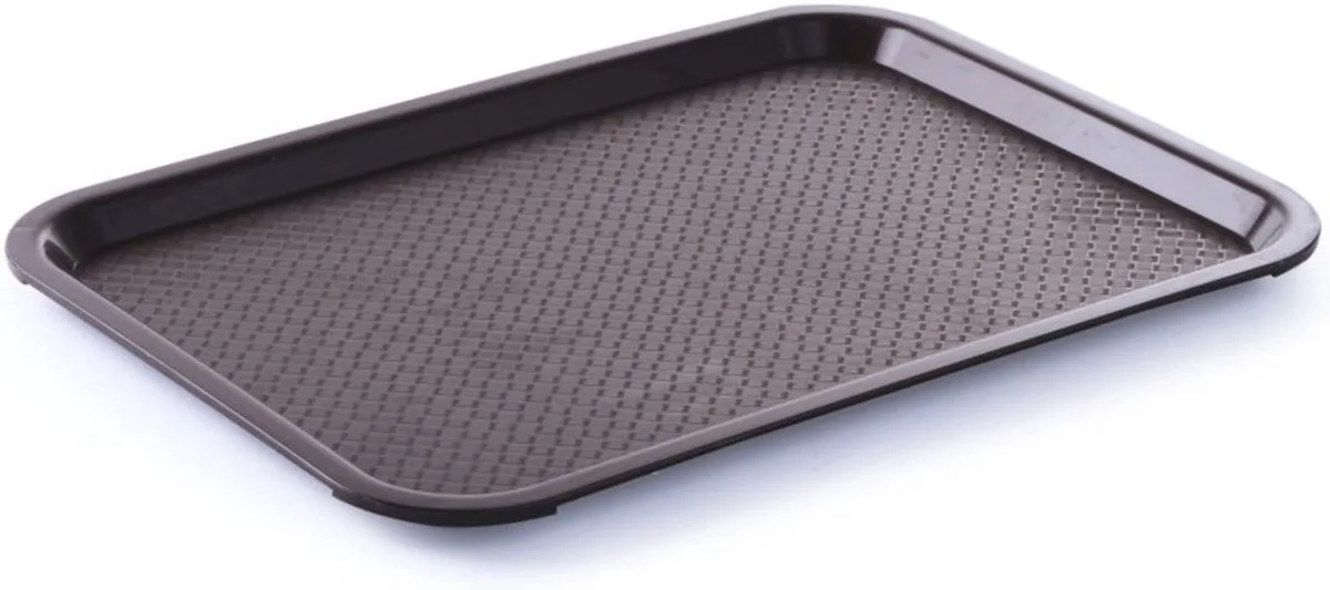 Medium fastfood dienblad – polypropyleen – 305x415x20 mm van Hendi in Bruin – productfoto