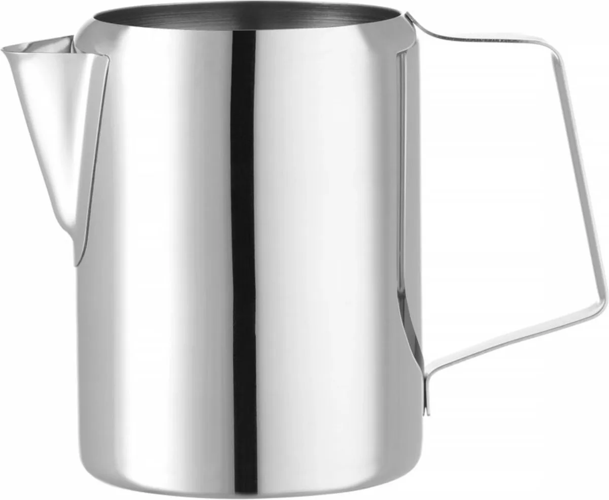 Melkkan – Roestvrij staal – 0,75L – Vaatwasserbestendig – Recht model de Hendi en Argent – photo produit