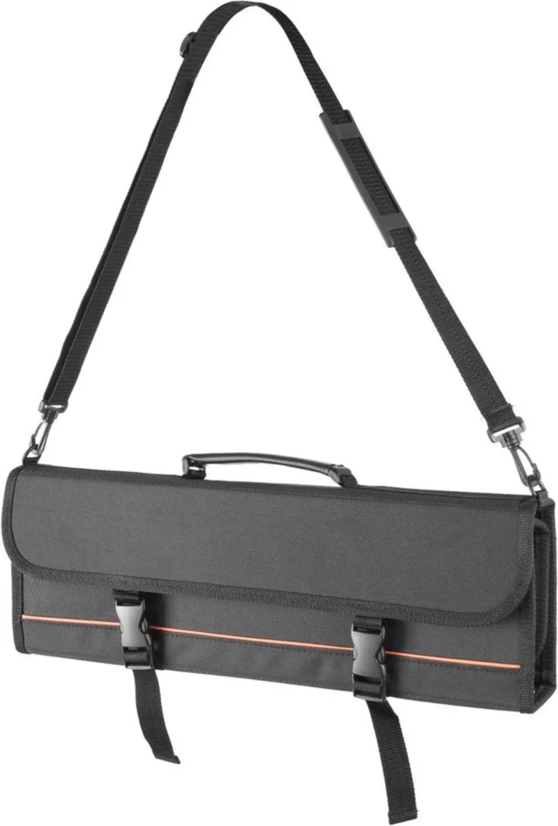 Messen draagtas – compact ontwerp – elastische houders – 510x50x170 mm by Hendi in Black – product photo
