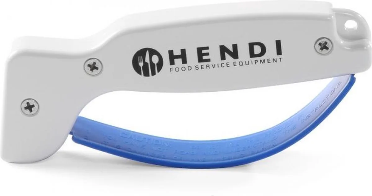 Messenslijper – Hardmetalen bladen – Vingerbeschermer – Ergonomisch – Vaatwasmachinebestendig – Wit van Hendi in Blauw – productfoto