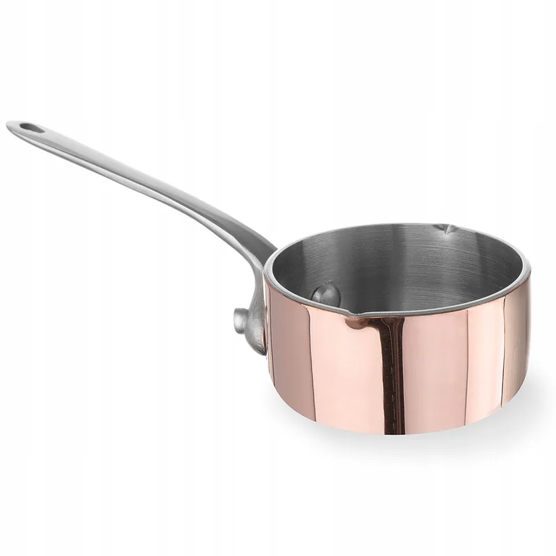 Miniatuur Koperen Steelpan Hendi met Tuit - Ø50mm, H30mm de Hendi en Cuivre – photo produit