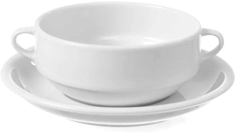 Optima Serie - Porseleinen Schotel - 170 mm - Versterkte Randen - Hoge kwaliteit by Hendi in White – product photo