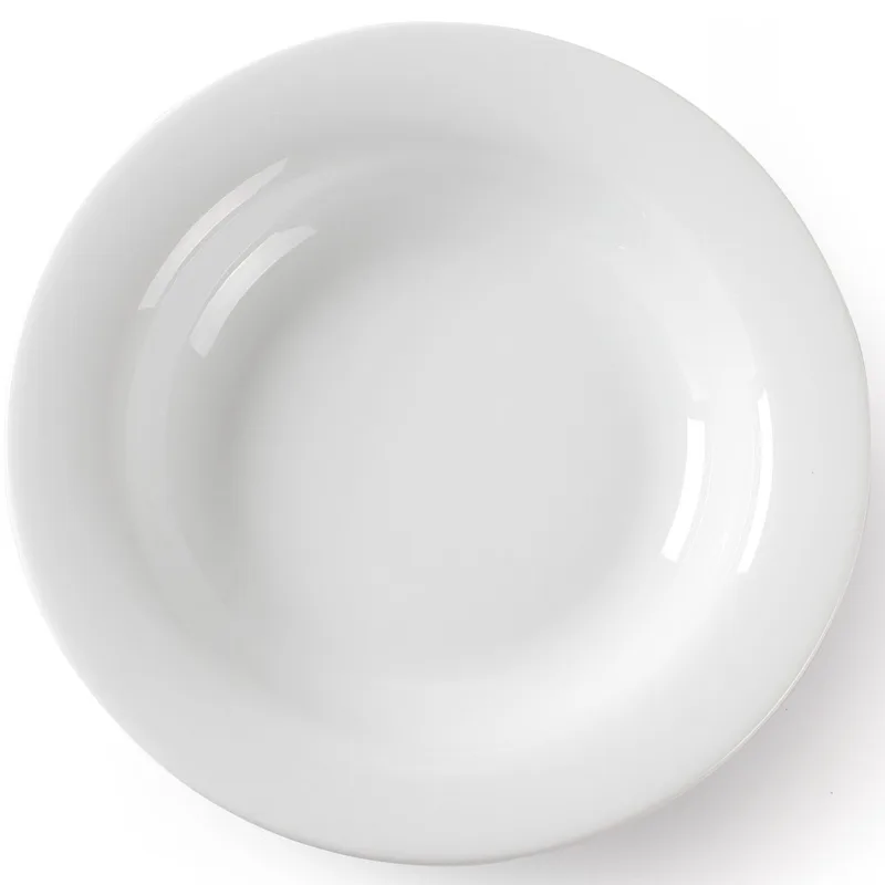 OPTIMA soepbord, porselein, diameter 220 mm, set van 1 by Hendi in White – product photo