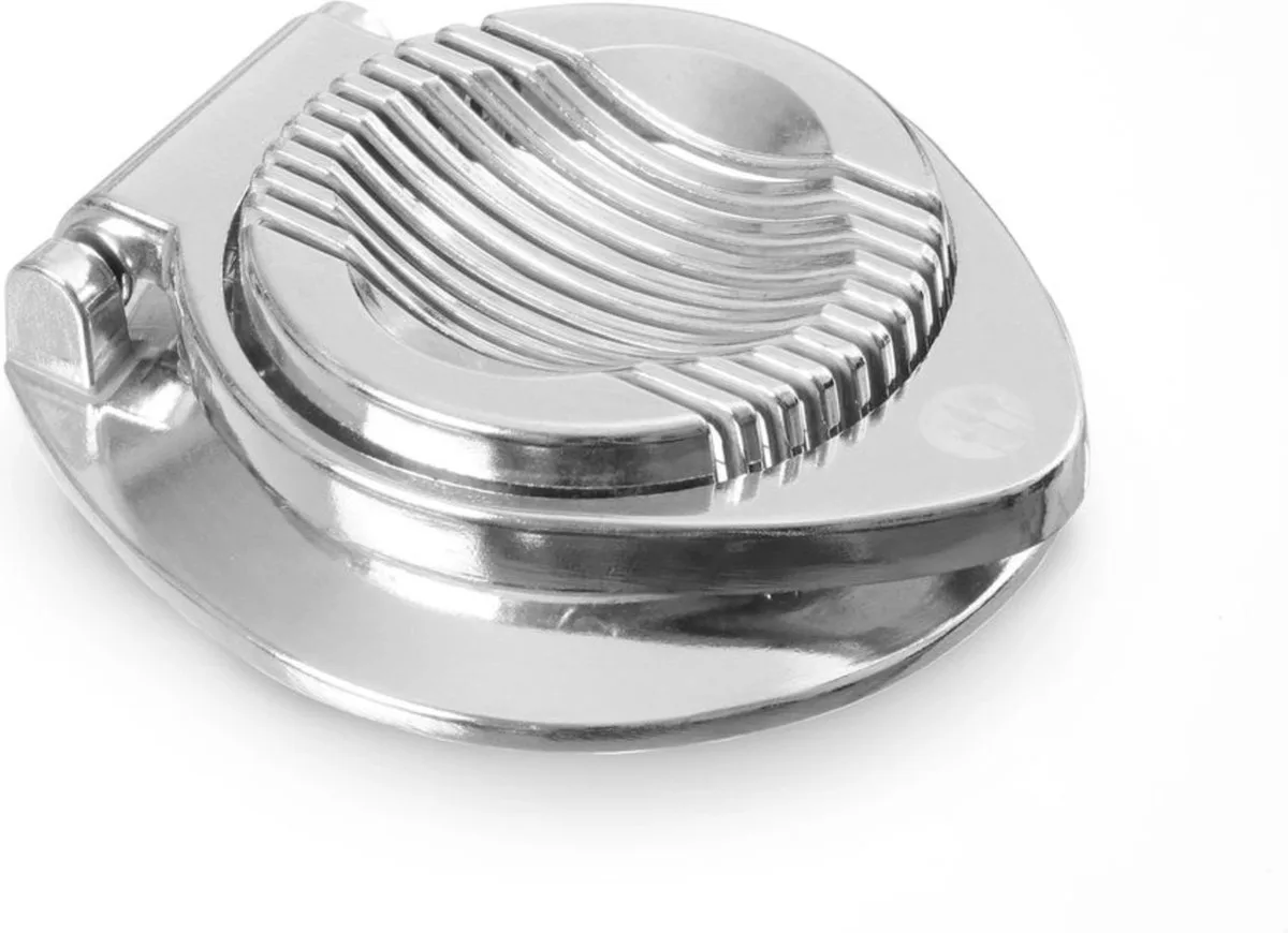 Ovale eiersnijder – lichtgewicht aluminium – 120x115x35 mm by Hendi in Rvs – product photo
