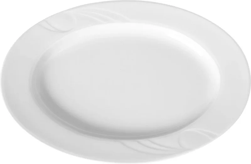 Ovale schaal – versterkte randen – hotelporselein – 290x200 mm de Hendi en Blanc – photo produit