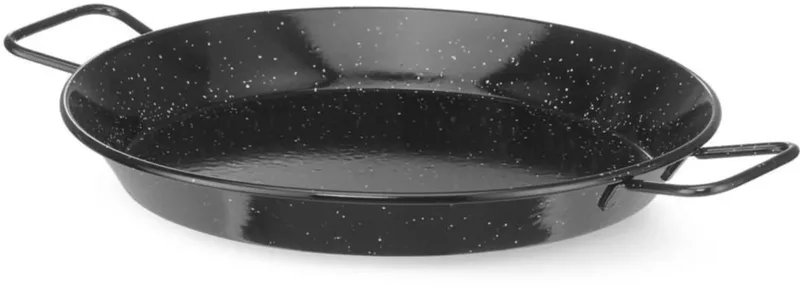 paellapan - geemailleerd plaatstaal - diameter 34 cm x 5 cm - koken en opdienen von Hendi in Weiß – Produktfoto