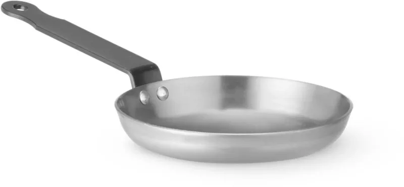 Pannenkoekenpan koolstofstaal - diameter 14 cm x hoogte 10 cm - inductie scherpe bodemhoek by Hendi in Staal – product photo