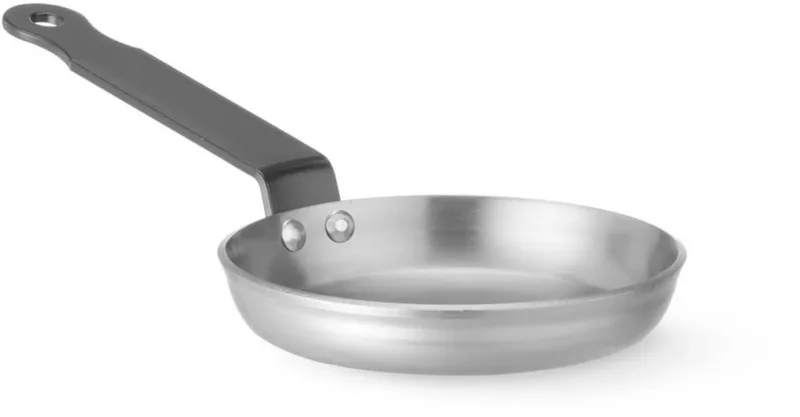 Pannenkoekenpan koolstofstaal doorsnede 12 cm, 10 cm hoog zwart inductie voor pannenkoeken by Hendi in Staal – product photo