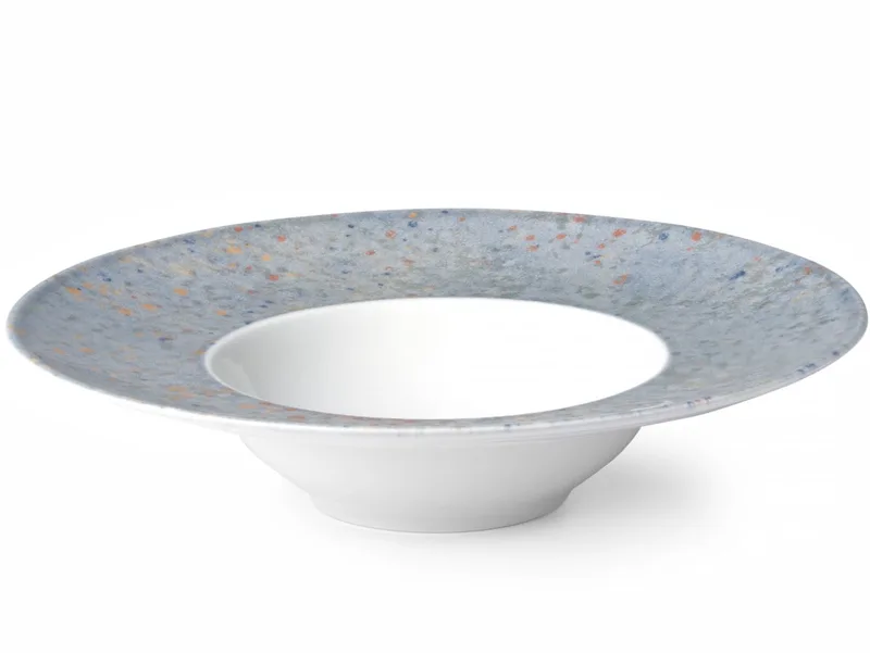 Pastabord met Diepe Basis – Modern Design – ⌀275mm van Hendi in Lichtgrijs – productfoto