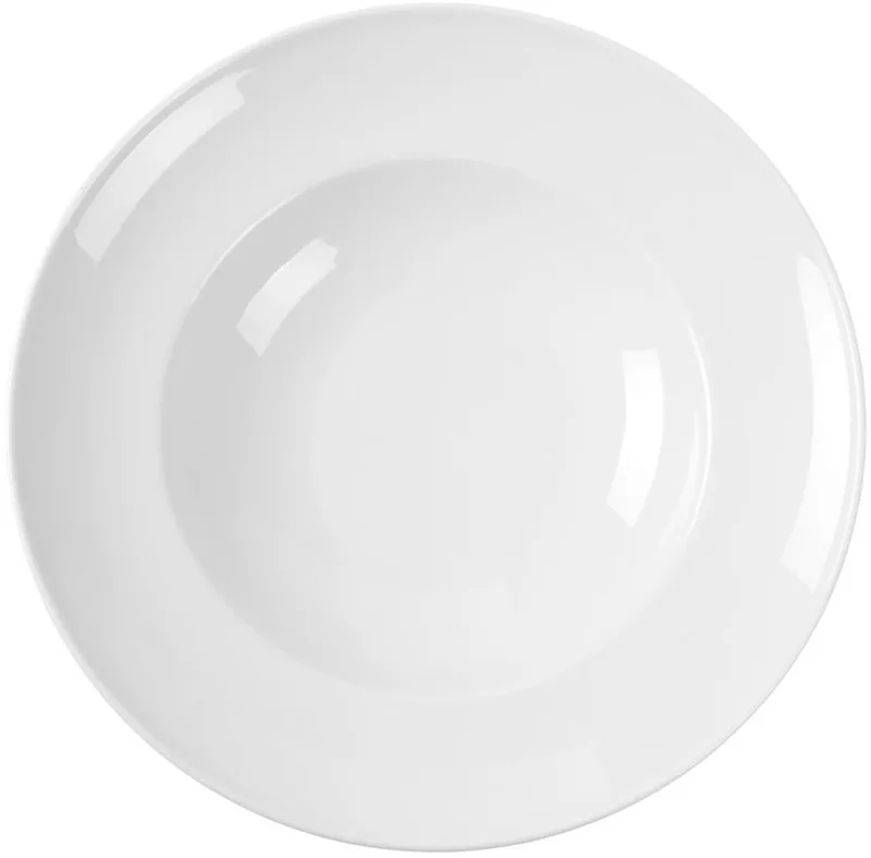 Pastabord – Versterkte randen – Hoogwaardig glazuur – Ø 300 mm by Hendi in White – product photo
