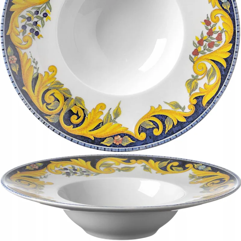 Pastaborden Porselein Ø275mm - Set van 6 by Hendi in White – product photo