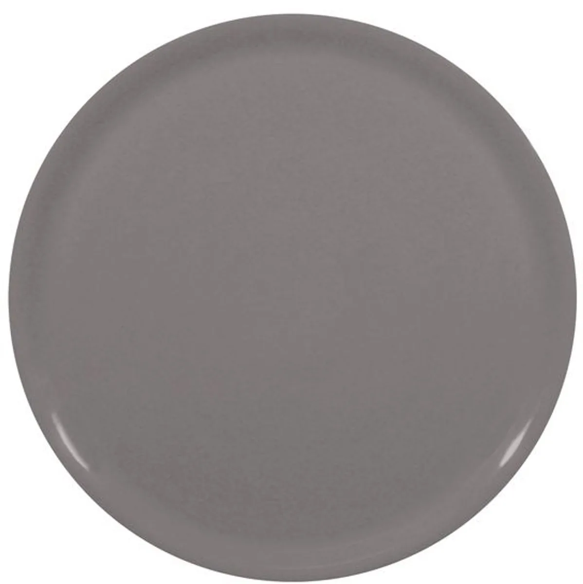 Pizzabord – Donkergrijs – Geglazuurd Porselein – Ø 330 mm – Magnetron- en Vaatwasmachinebestendig de Hendi en Gris – photo produit