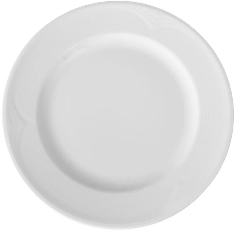 Plat bord – versterkte randen – slijtvast porselein – ⌀300 mm fra Hendi i Hvid – produktbillede