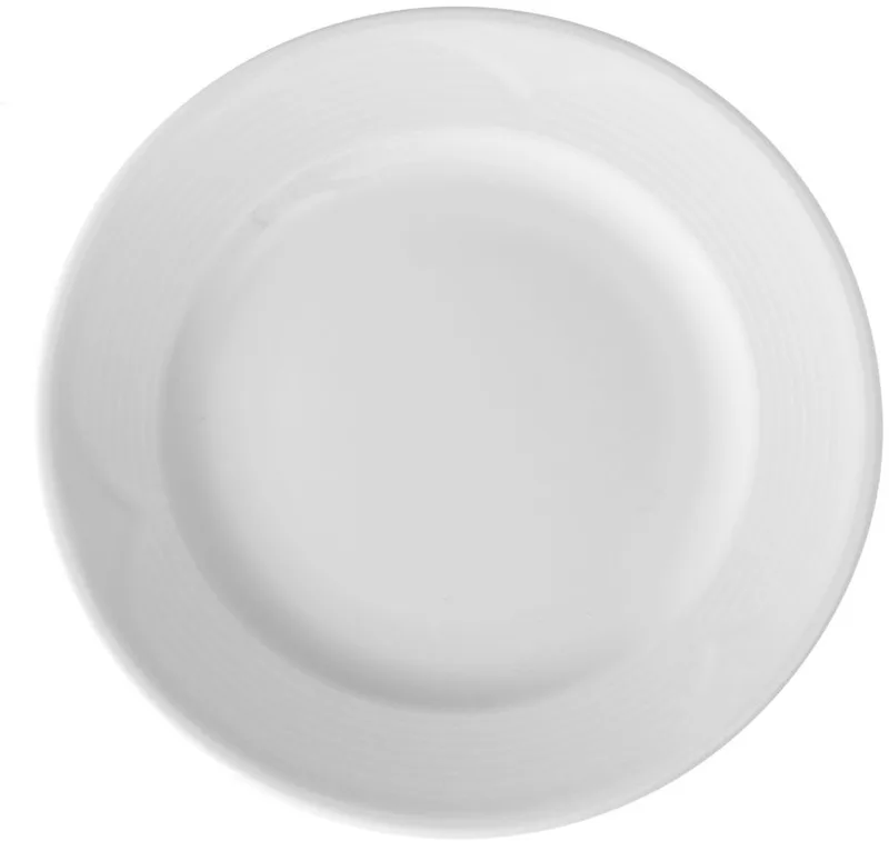 Plat bord – versterkte randen – slijtvast porselein – 320 mm fra Hendi i Hvid – produktbillede