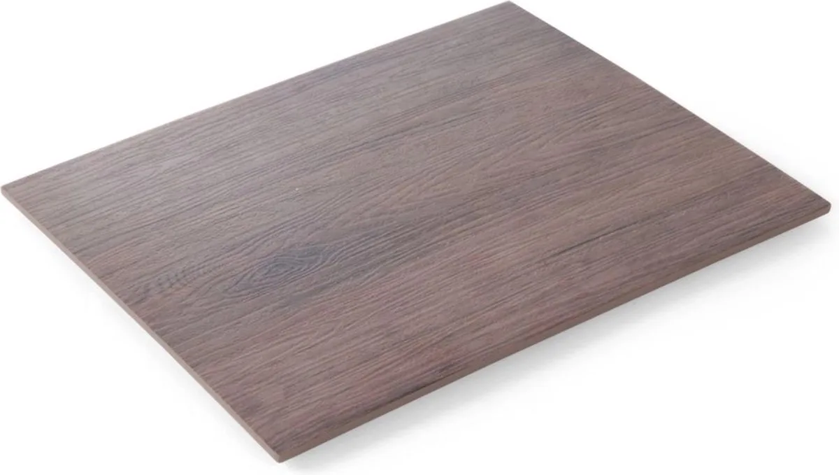 Plateau GN 1/2 – Houten Uiterlijk – Stootvast – 325x265x10 mm de Hendi en Marron – photo produit