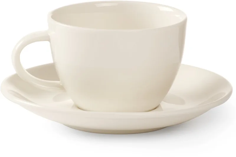 Porseleinen Koffiekopje - 210ml - Set van 6 by Hendi in Beige – product photo