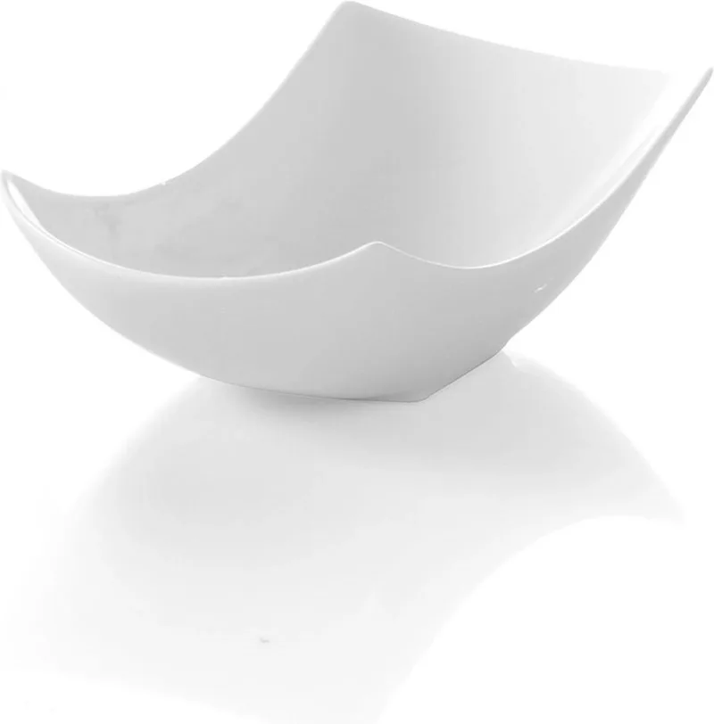 Porseleinen kom – stoot- en slijtvast – roomwit – 225x111x x(H)62mm von Hendi in Weiß – Produktfoto