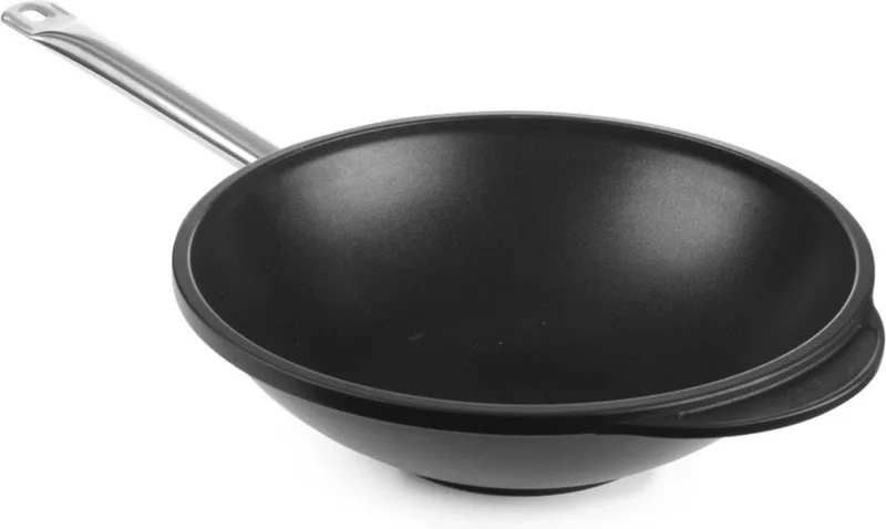 Professionele wokpan – titanium coating – superieure hittegeleiding – Ø320 mm by Hendi in Black – product photo