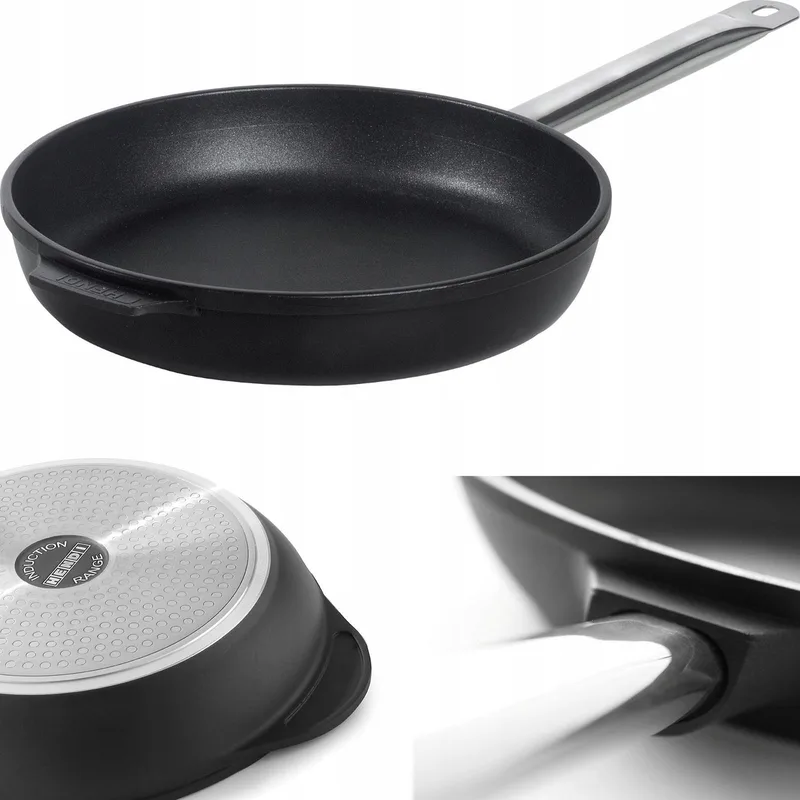 Profi Line Inductie Koekenpan Aluminium Titanium 32cm von Hendi in Schwarz – Produktfoto