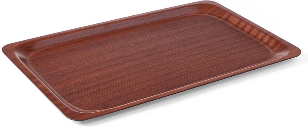 Rechthoekig dienblad – antislip – 330x430 mm de Hendi en Mahonie – photo produit