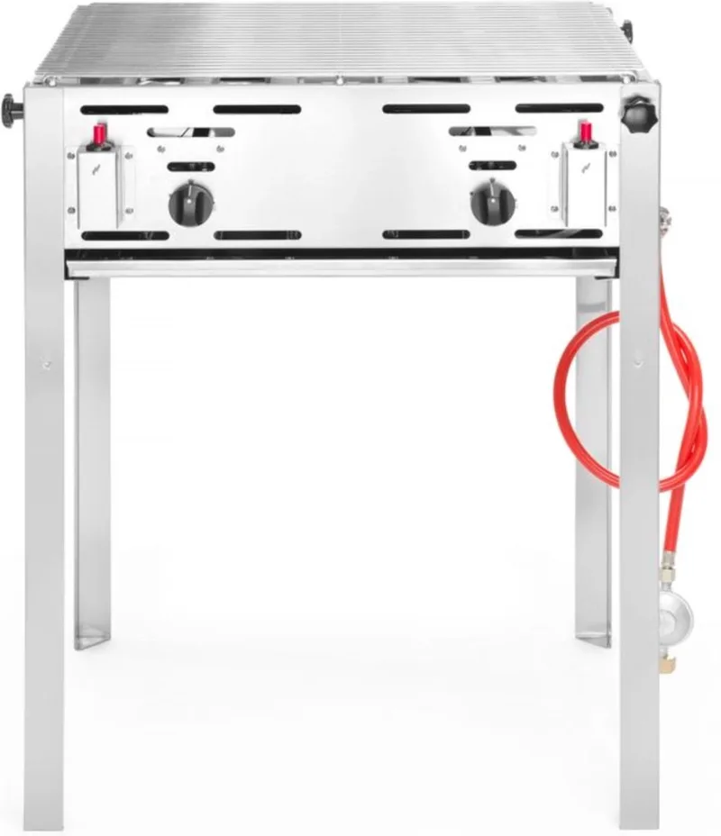 Roast-Master Maxi – krachtige barbecue – 11kW – roestvast staal – 650x540x840 mm by Hendi in Roestvrijstaal – product photo
