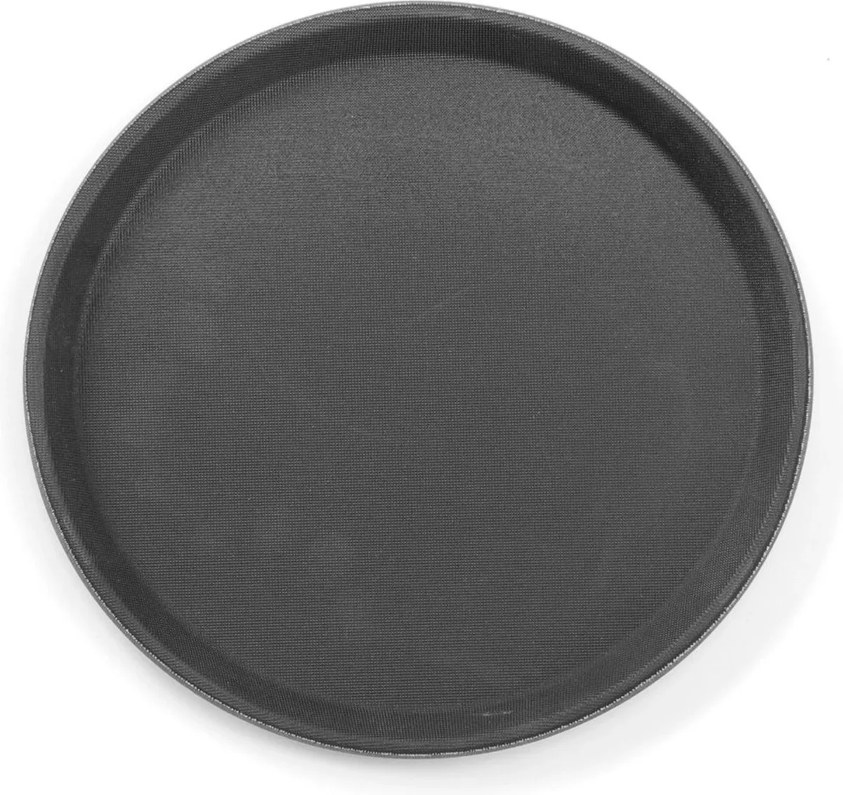 Rond dienblad – antislip – schokbestendig – ⌀360 mm by Hendi in Black – product photo