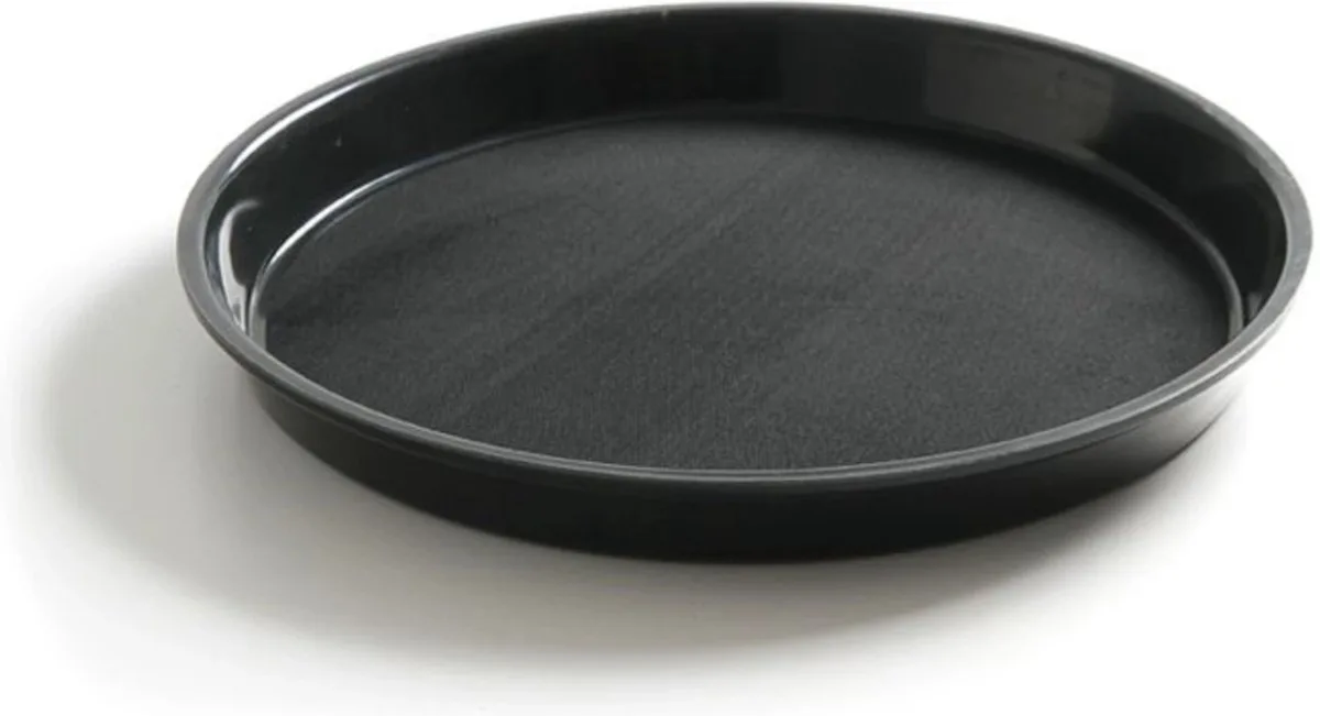 Rond dienblad met hoge rand – antislip – schokbestendig – ⌀360 mm de Hendi en Noir – photo produit