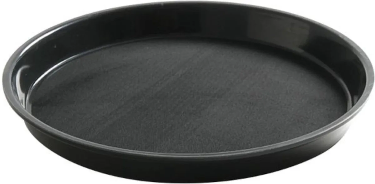 Rond dienblad met hoge rand – antislip – schokbestendig – Ø320 mm de Hendi en Noir – photo produit