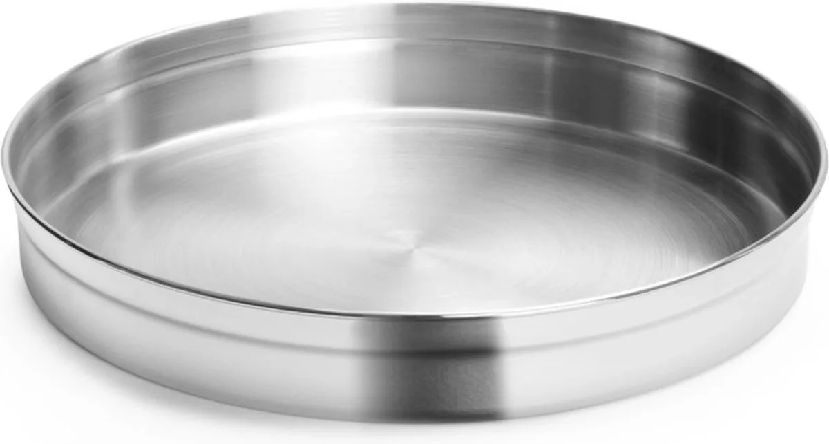 Rond metalen dienblad – roestvrij – vaatwasserbestendig – Ø 315 mm de Hendi en Staal – photo produit