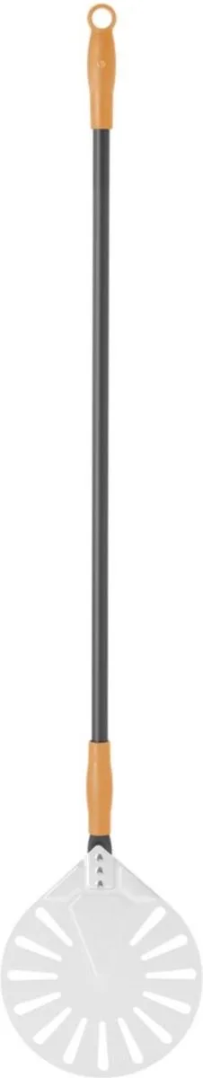 Ronde pizzaschep – geperforeerd – 230x1200 mm van Hendi in Aluminium – productfoto