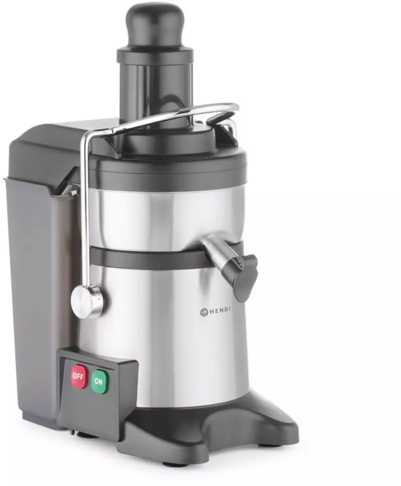 Sapcentrifuge - roestvast staal en kunststof - compacte uitvoering - 23,3 x 41,6 x 49,3 cm - met 4,4 liter pulpcontainer - voor horeca de Hendi en Argent – photo produit
