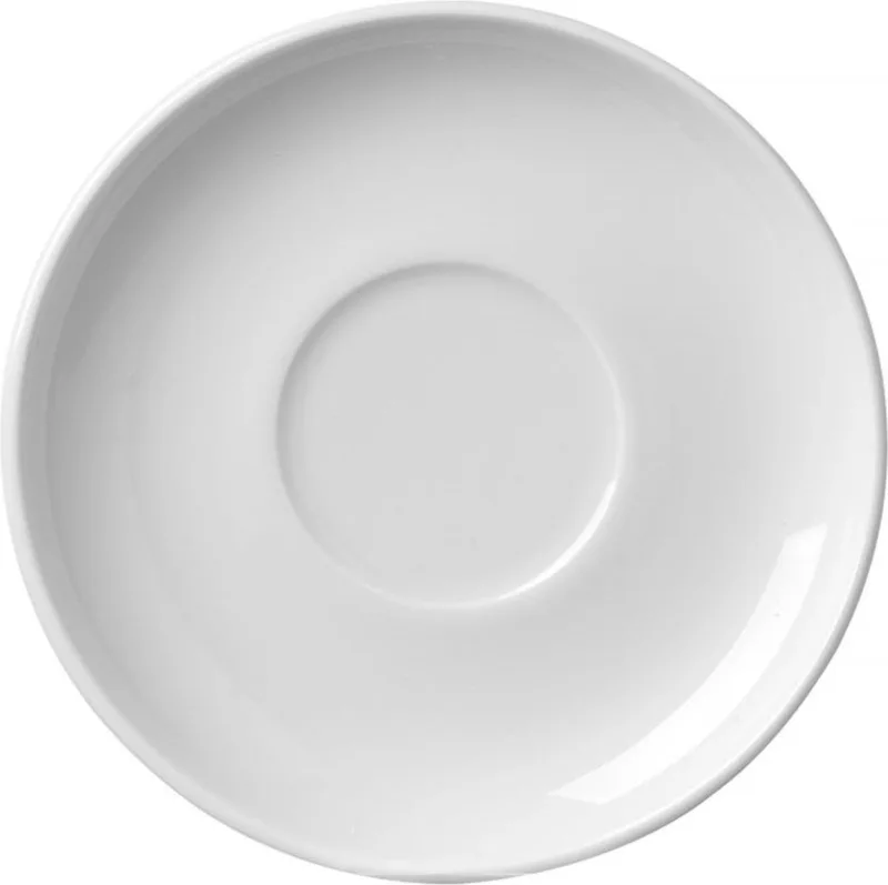 Schotel voor espressokopje – Ø83mm – versterkte randen – slijtvast porselein – vaatwasser- en magnetronbestendig von Hendi in Weiß – Produktfoto