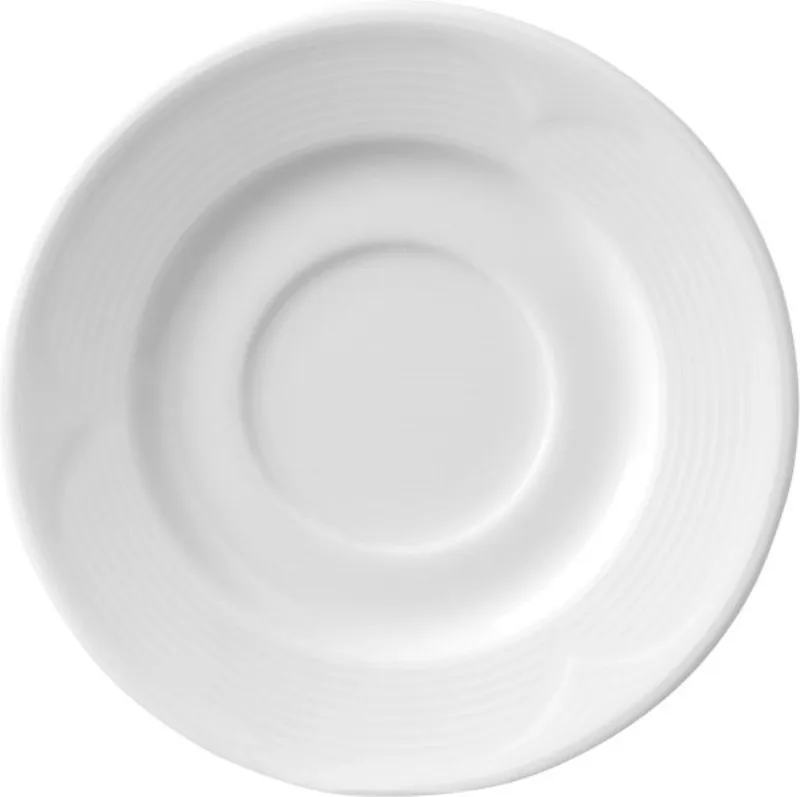 Schotel voor espressokopje – versterkte randen – porselein – ø125 mm von Hendi in Weiß – Produktfoto