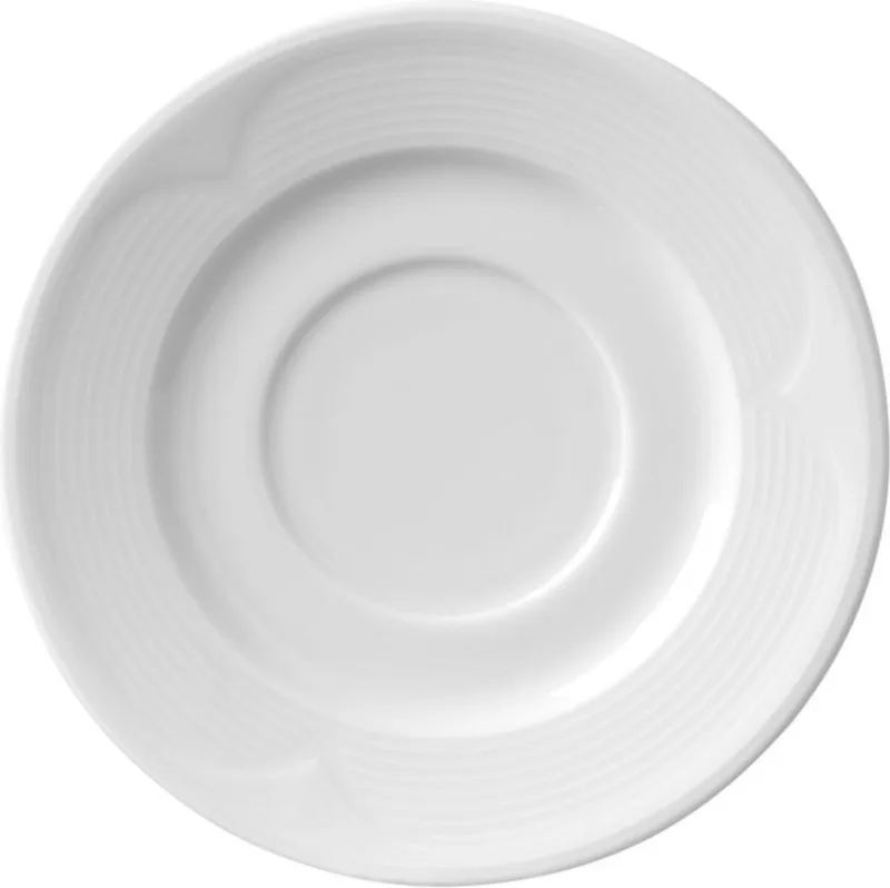 Schotel voor koffiekop, cappuccino en mok – versterkte randen – slijtvast porselein – ⌀150mm by Hendi in White – product photo