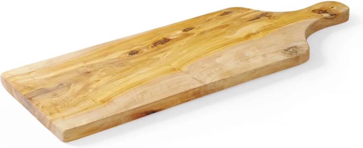 Serveerplank met handvat – olijfhout – 600x200x18 mm – ambachtelijk en uniek by Hendi in Brown – product photo