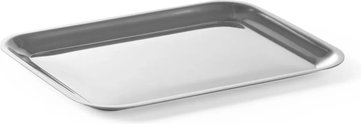 Serveerschaaltje – Roestvast Staal – Vaatwasserbestendig – 205x155 mm van Hendi in Zilver – productfoto
